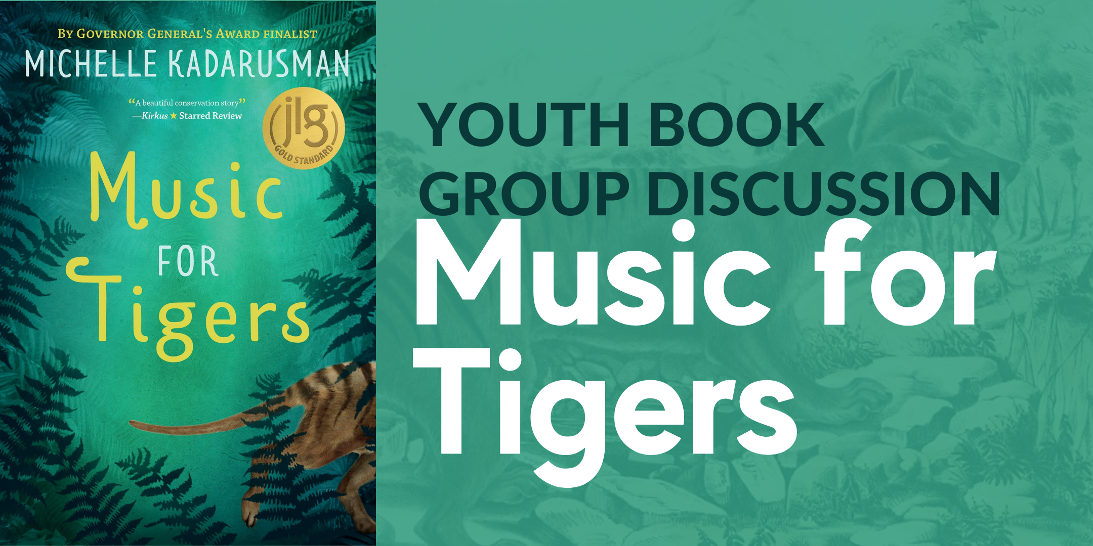Youth Book Group Discussion: Music for Tigers image