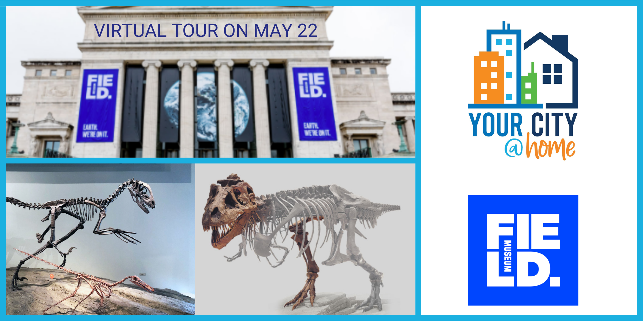 Your City @Home Virtual Tour Field Museum Dinosaur Exhibit image