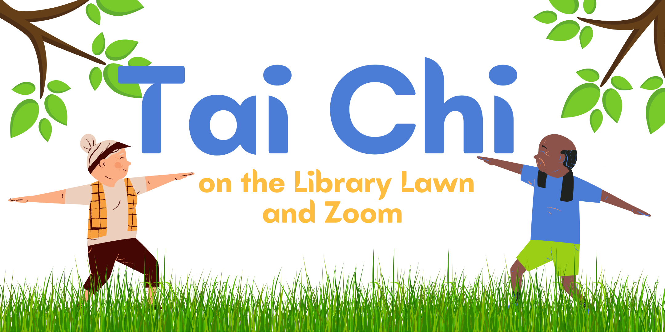 Tai Chi on the Library Lawn and Zoom image