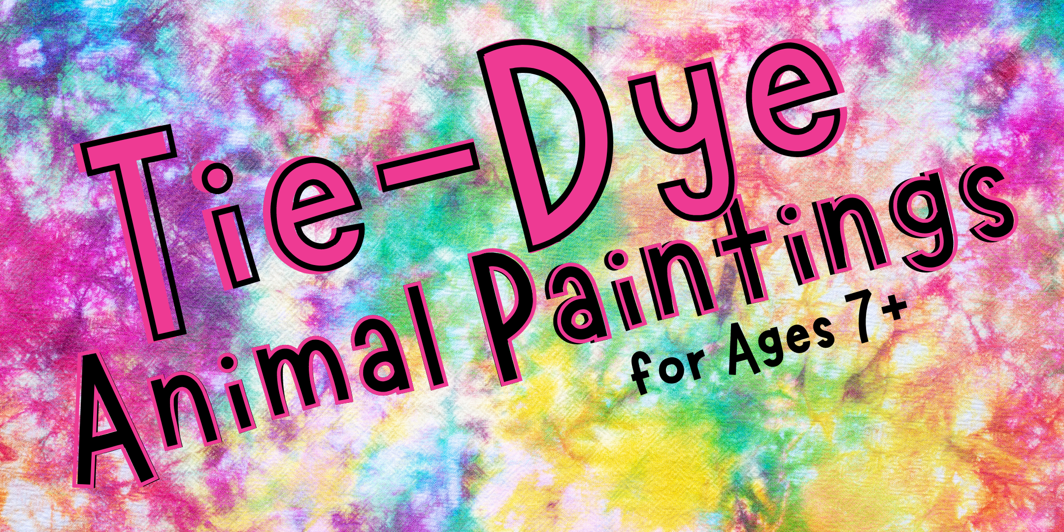 Tie-Dye Animal Paintings for Ages 7+ image