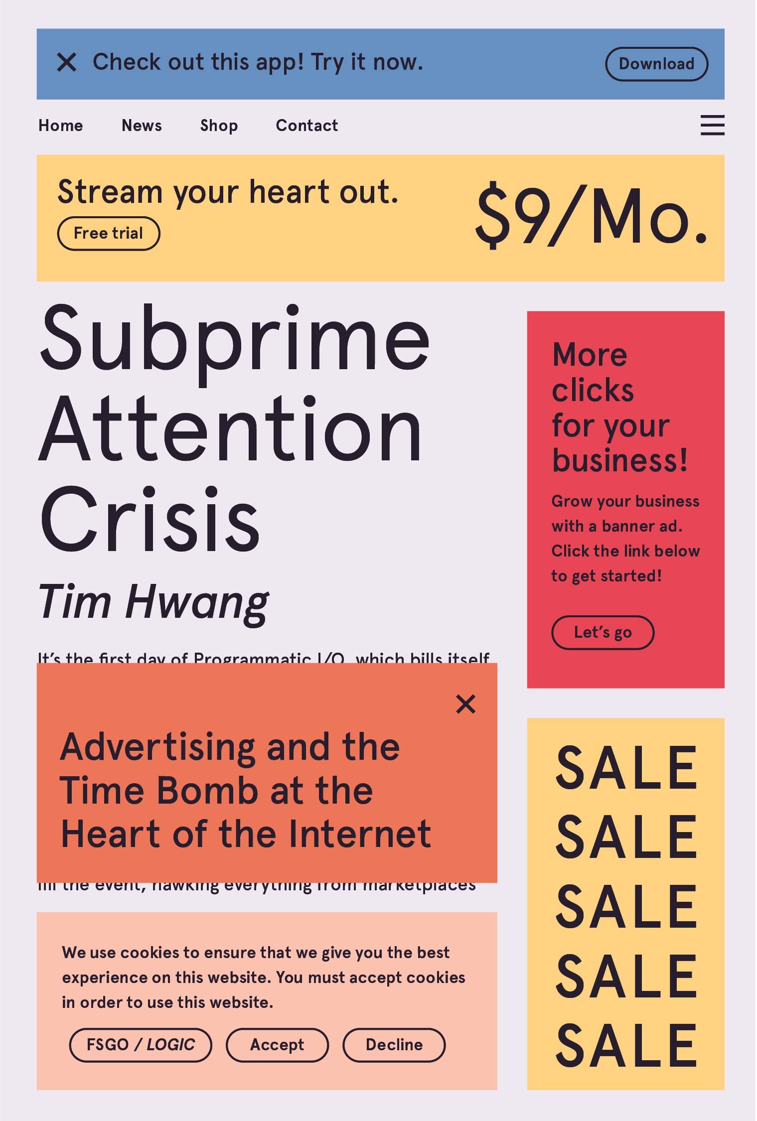 Image for "Subprime Attention Crisis"
