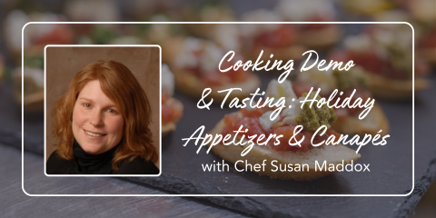 image of "Cooking Demo & Tasting: Holiday Appetizers & Canapés"