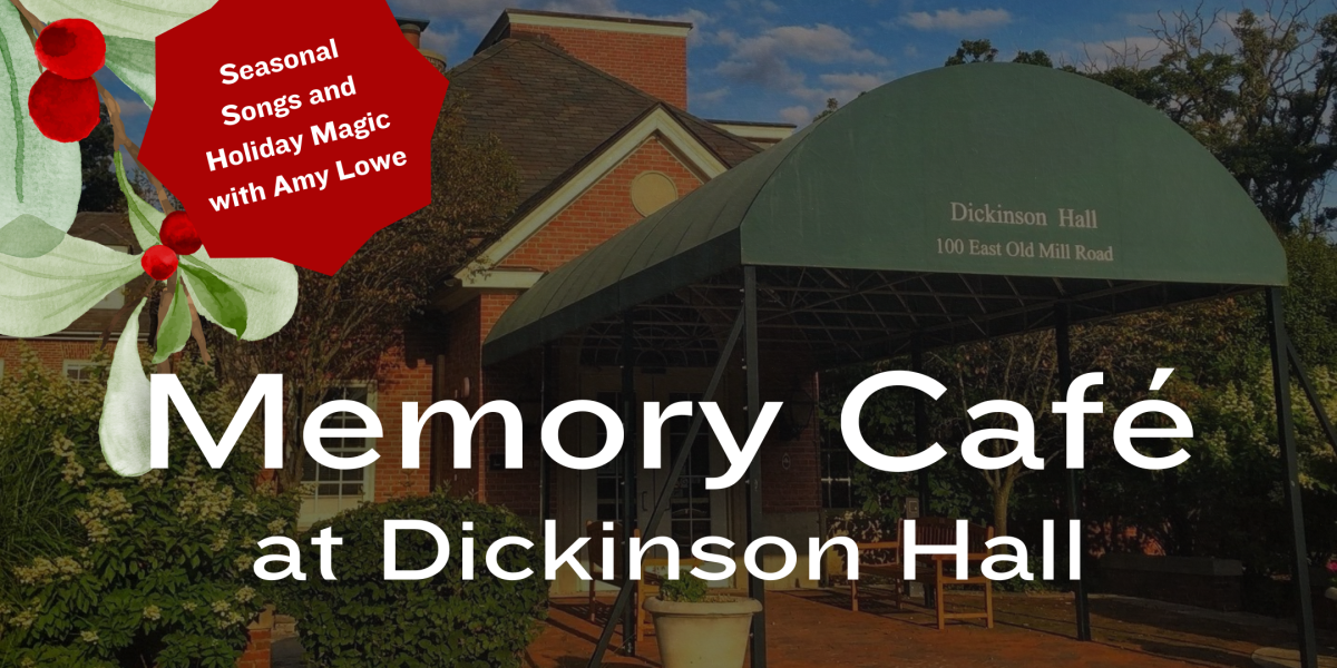 image of "Memory Café at Dickinson Hall: Seasonal Songs and Holiday Magic with Amy Lowe"